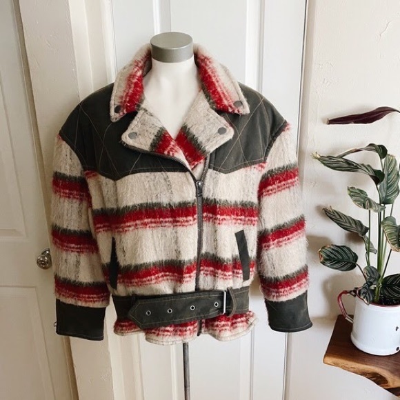 Free People Jackets & Blazers - Free People Montana Fuzzy Moto Jacket